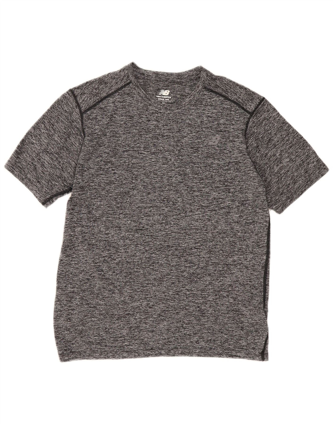 Tricou pentru bărbați New Balance Top Mediu Gri din poliester cu pete