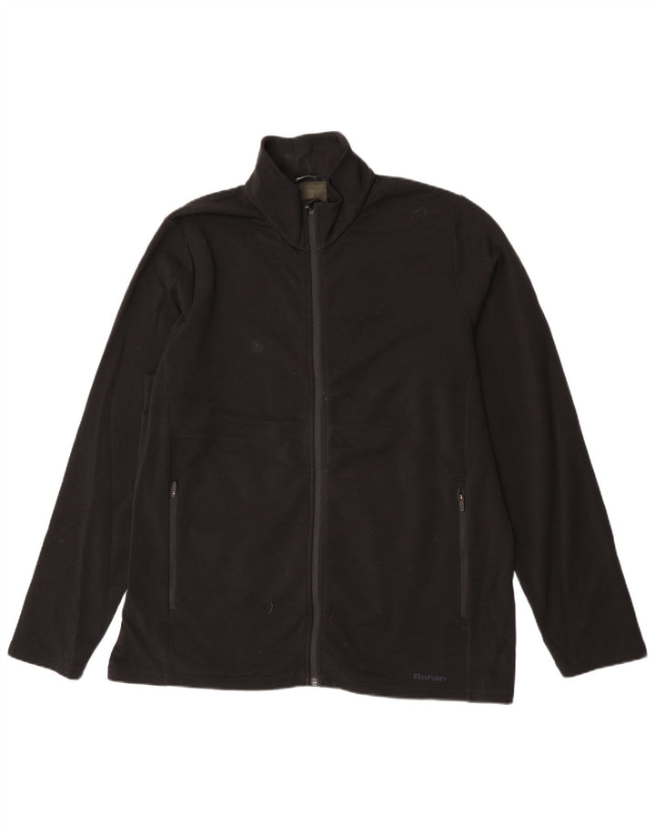 Jachetă pentru bărbați din lână Rohan UK 42 XL poliester negru