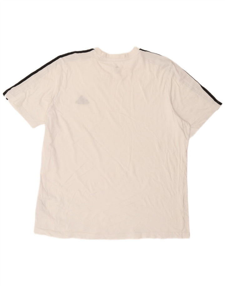 Tricou pentru bărbați Adidas Top XL Bumbac alb