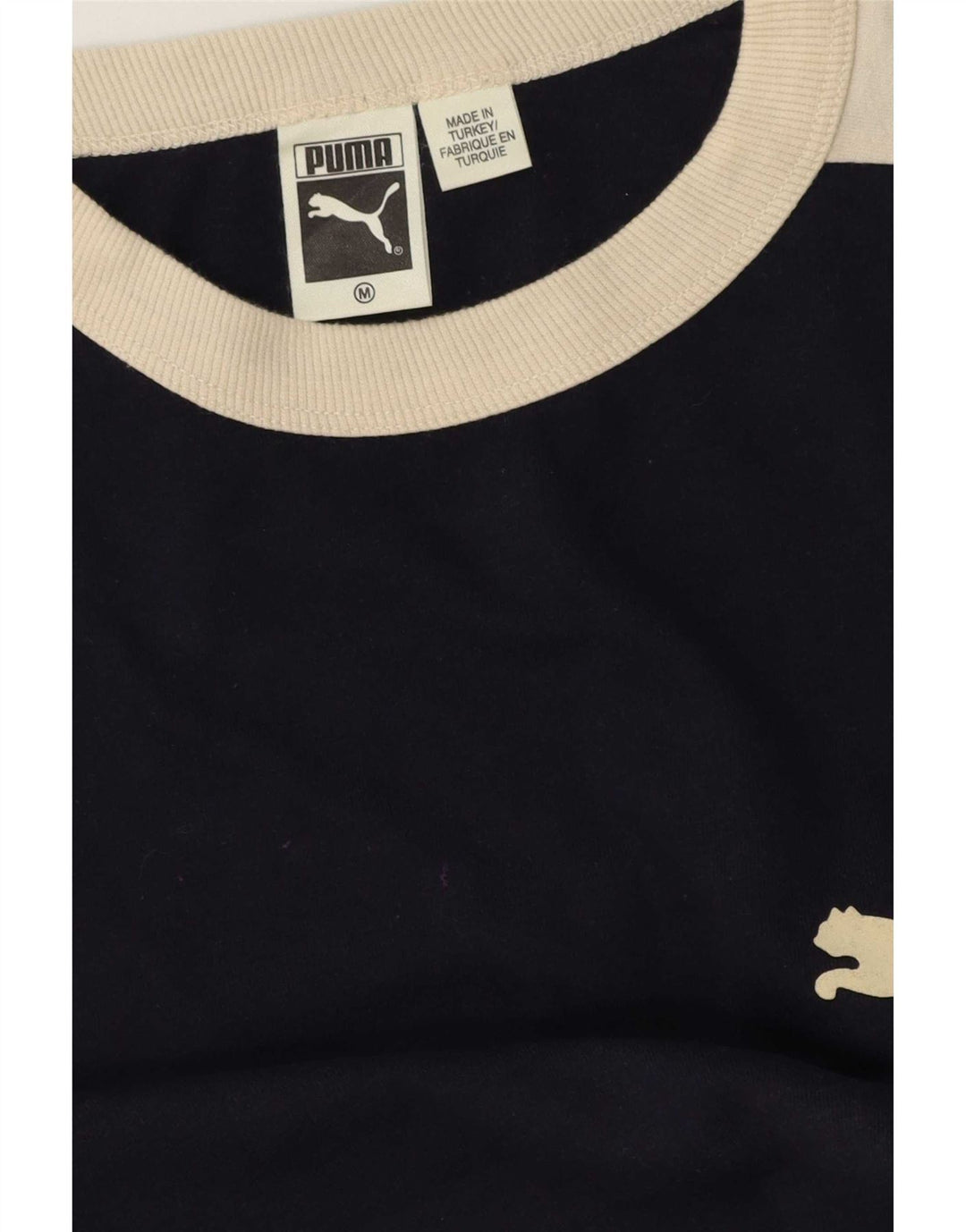 Top pentru bărbați Puma cu mânecă lungă, mediu bleumarin, bumbac color bloc