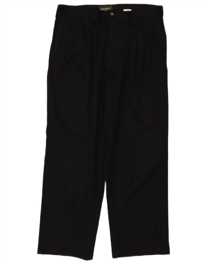EDDIE BAUER Pantaloni chino pentru bărbați, L35 L30, bumbac negru