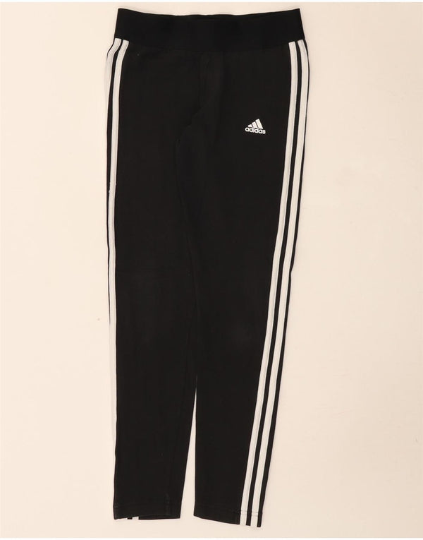 Leggings pentru femei Adidas UK 8/10, bumbac negru mic