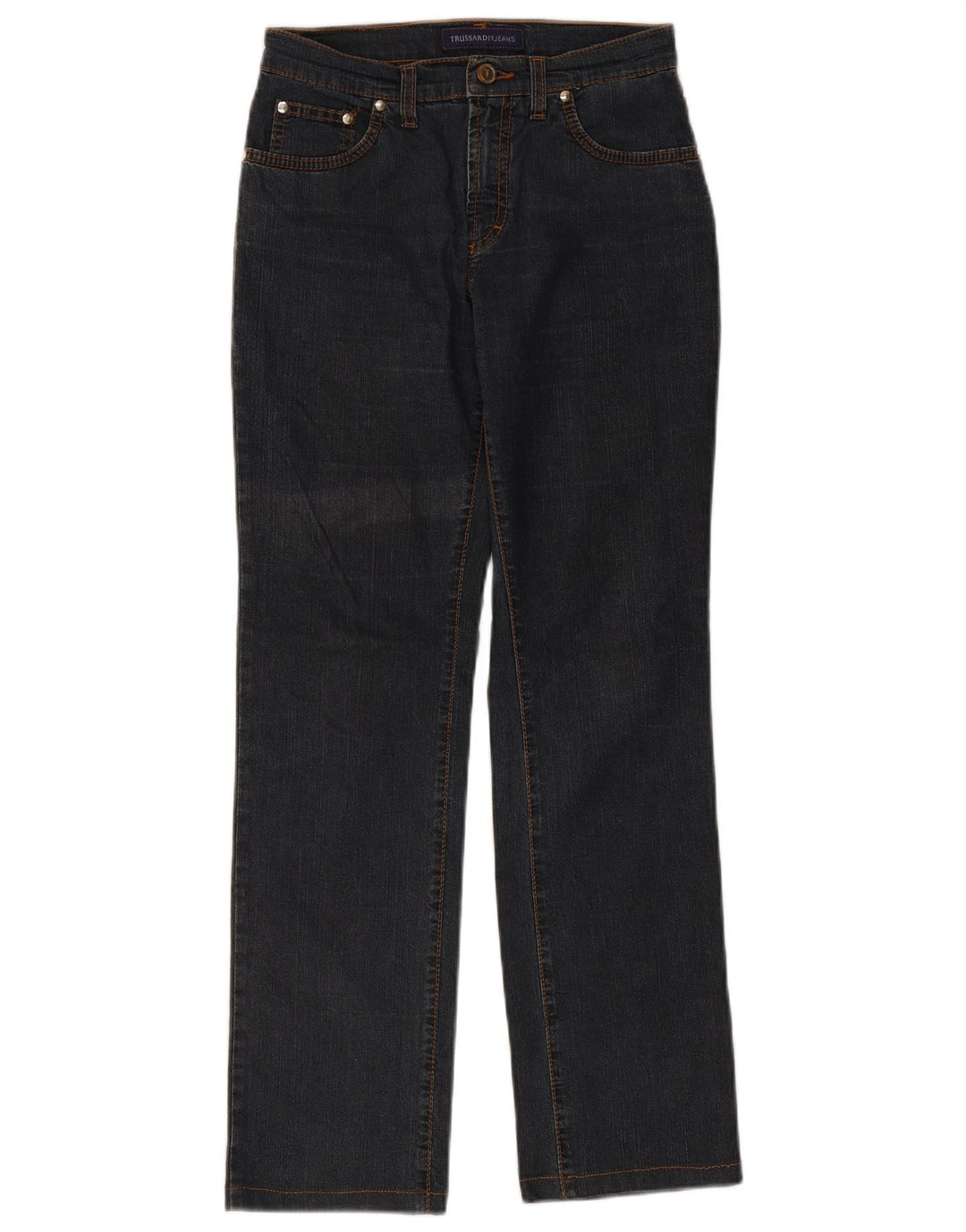 Blugi drepti pentru femei Trussardi W26 L29 Bumbac bleumarin
