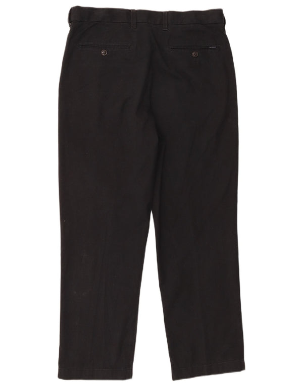 Marks & Spencer Pantaloni drepți pentru bărbați L34 L29, bumbac negru