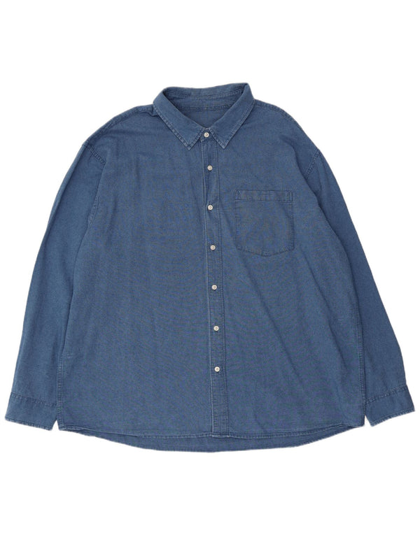 Cămașă pentru bărbați American Eagle 2XL, bumbac albastru