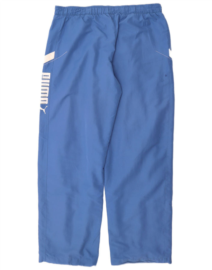 Pantaloni de trening cu grafică Puma pentru bărbați, mari, albastru, color block