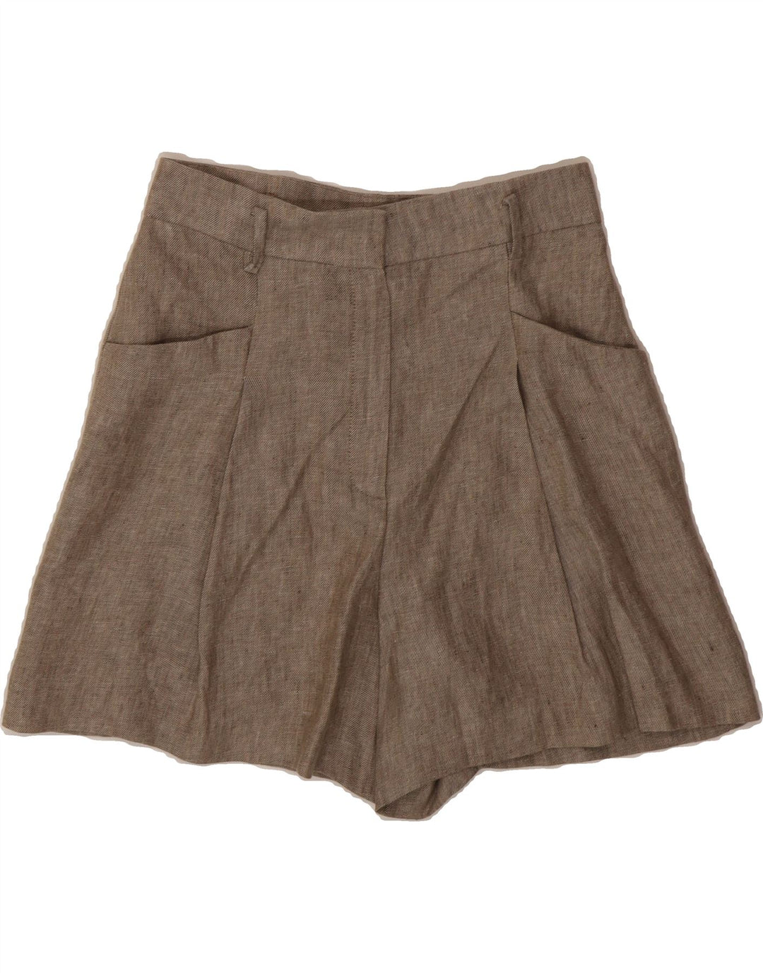 MASSIMO DUTTI Womens Casual Shorts EU 40 Medium W30 Grey Viscose Vintage Massimo Dutti and Second-Hand Massimo Dutti from Messina Hembry 