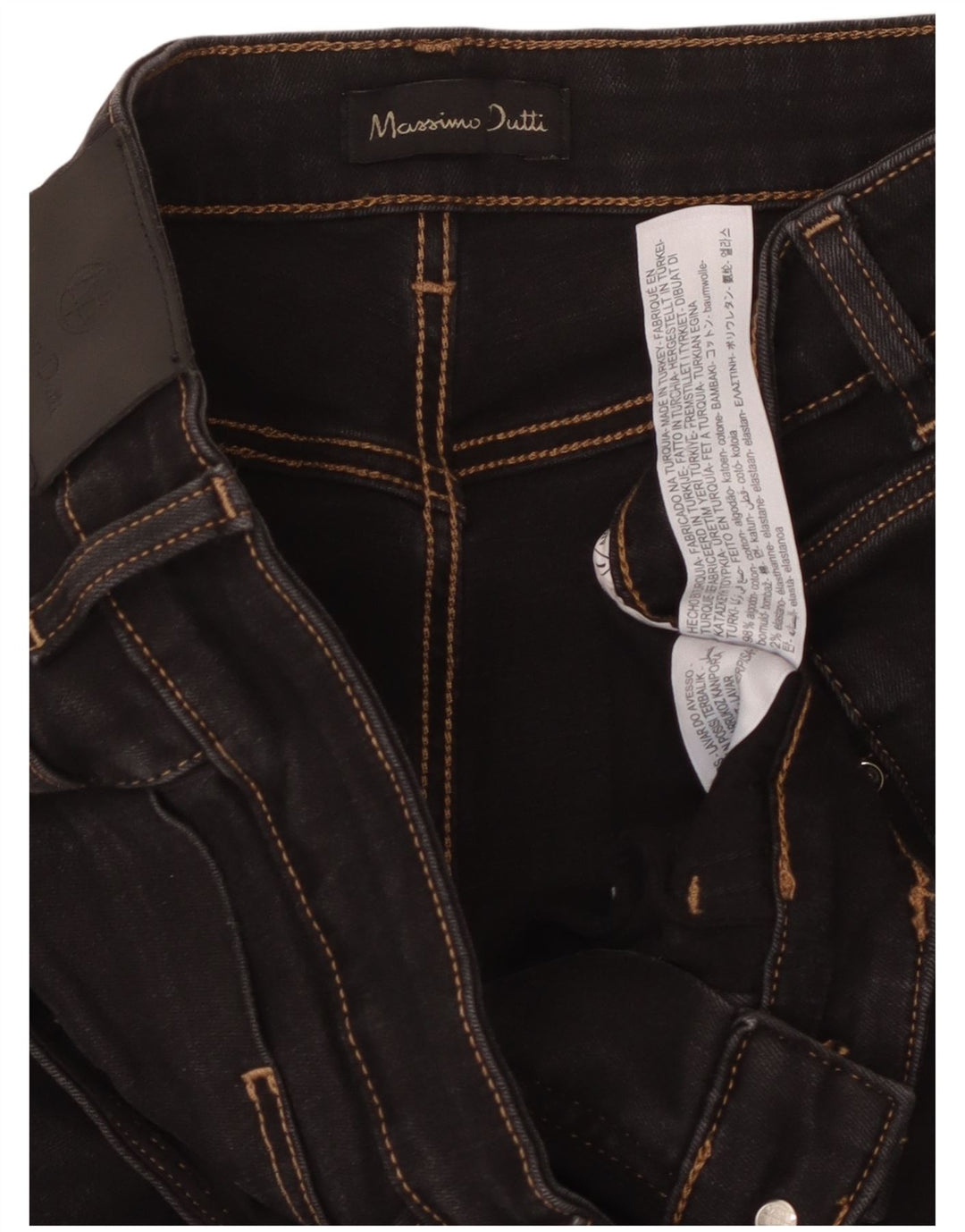 MASSIMO DUTTI Blugi Bootcut pentru femei EU 42 Large W32 L32 Bumbac negru