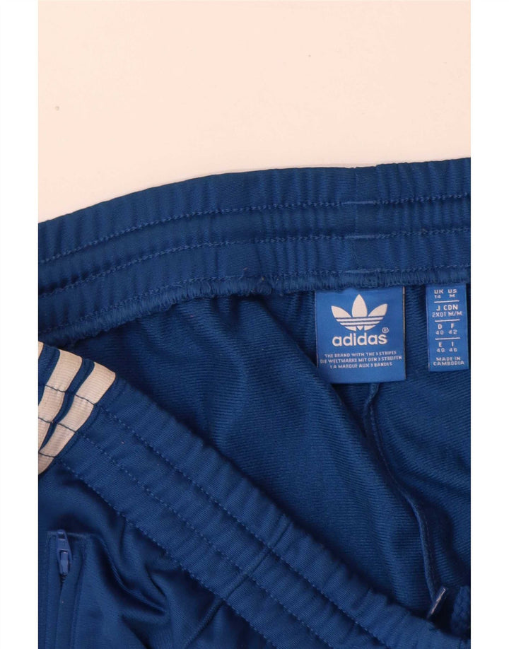 Pantaloni de trening Adidas pentru femei UK 14, mare, albastru, poliester