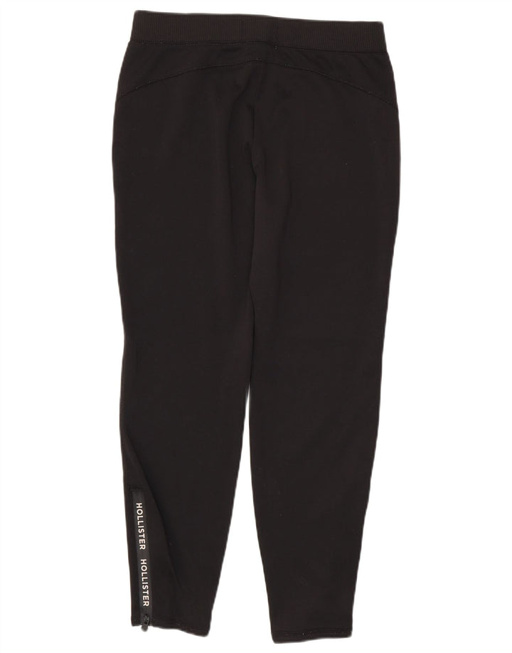 Pantaloni de trening Hollister Graphic pentru bărbați, poliester negru mic