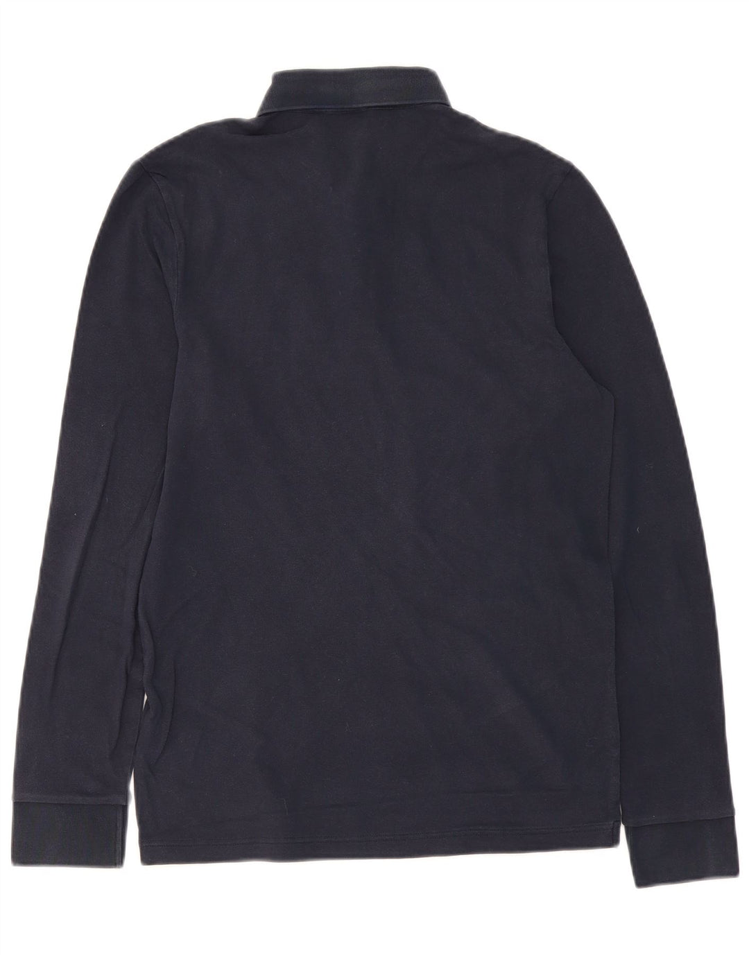 Cămașă polo HUGO BOSS pentru bărbați, slim fit, cu mânecă lungă, bumbac bleumarin mediu