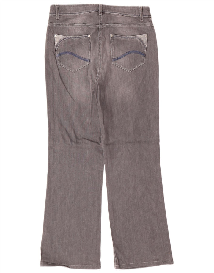 PER UNA Blugi Roma Bootcut pentru femei UK 12 Medium W30 L28 Bumbac gri