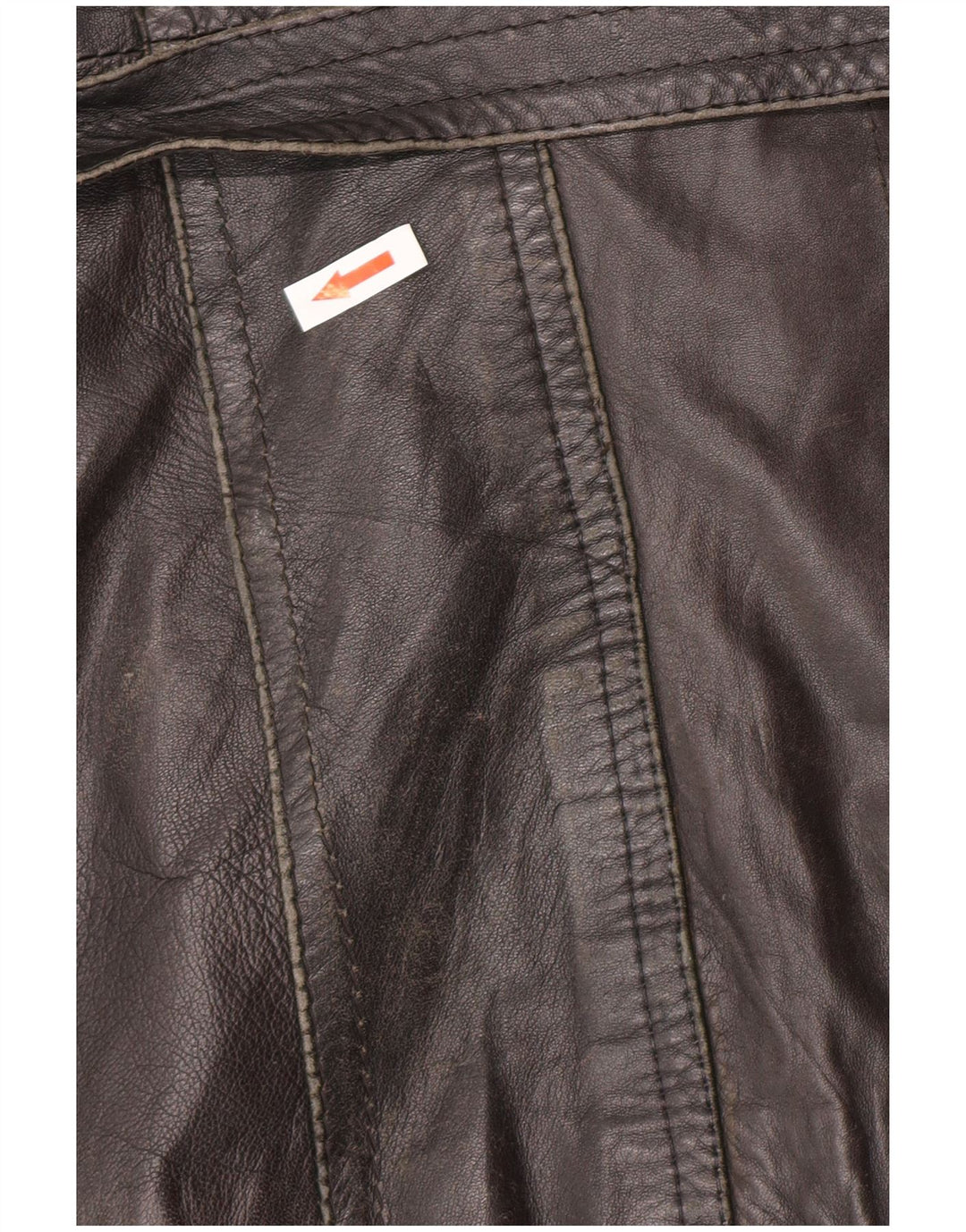 Jachetă din piele pentru bărbați de epocă dublu piept UK 34 XS negru retro