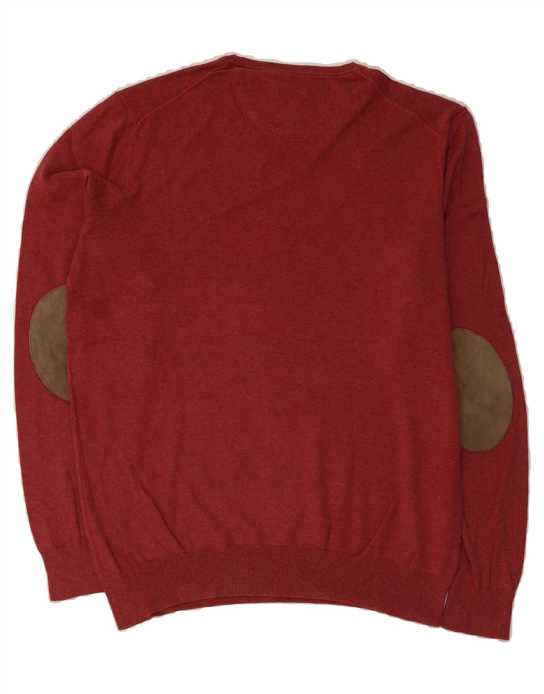 MASSIMO DUTTI Mens V-Neck Jumper Sweater Large Red Vintage Massimo Dutti and Second-Hand Massimo Dutti from Messina Hembry 