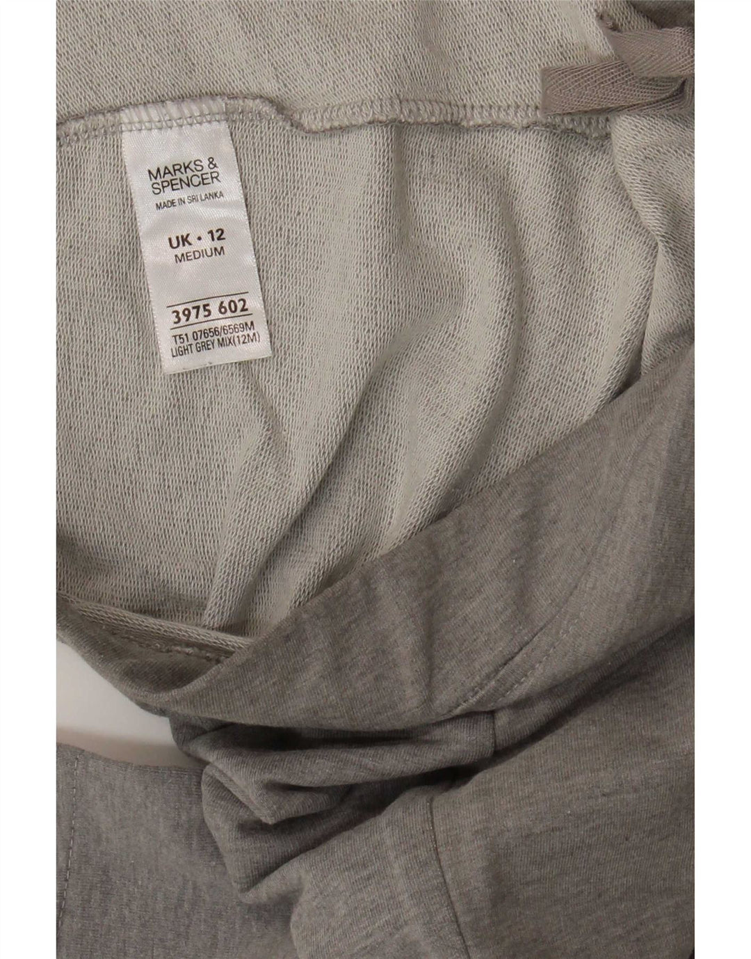 Pantaloni de trening pentru femei Marks & Spencer UK 12, bumbac gri mediu