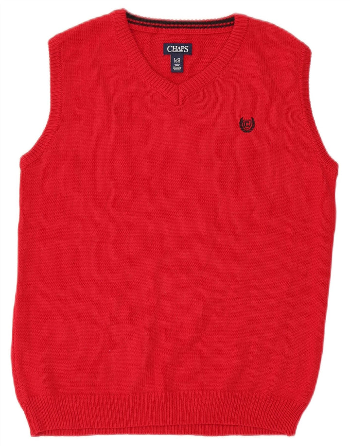 Chaps Boys Vest Tank Top 14-15 Ani Bumbac Roșu