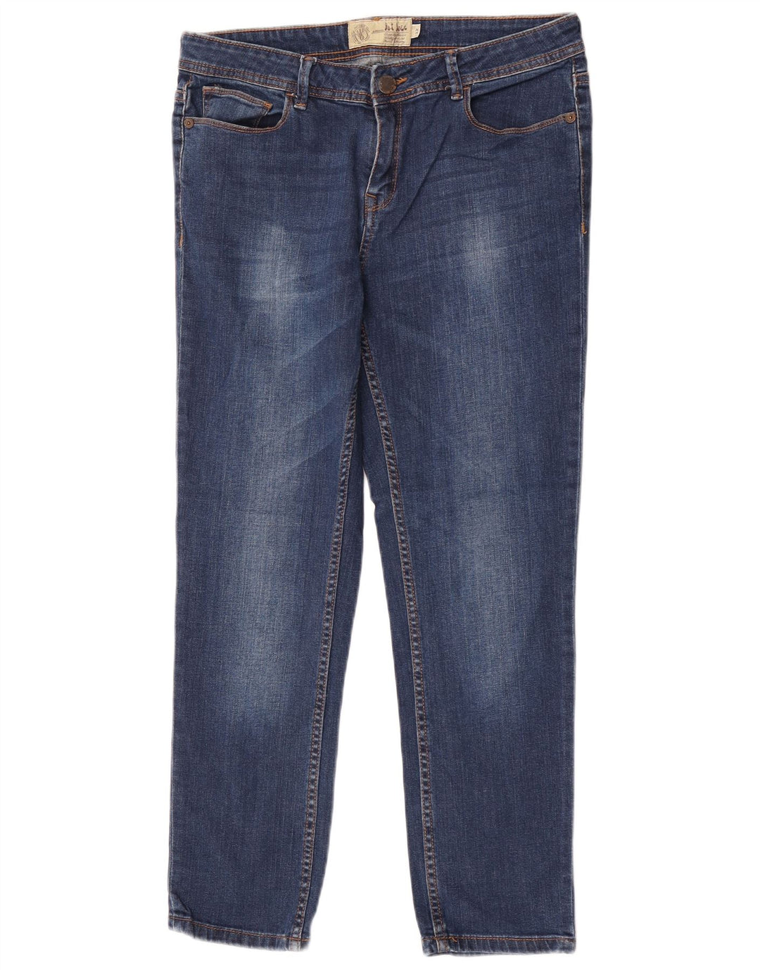 Fat Face Blugi subțiri pentru femei UK 12 Medium W30 L26 Blue Bumbac