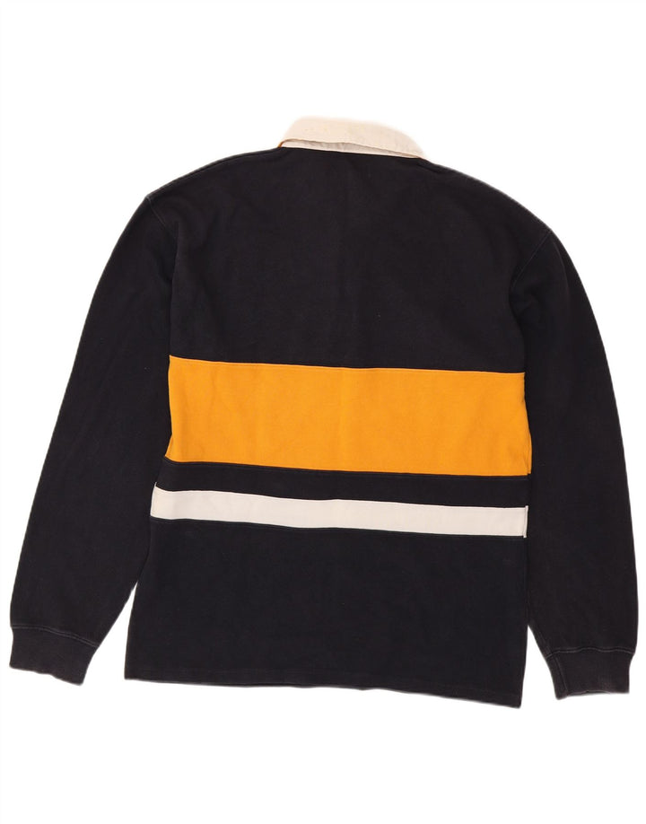 Tricou polo rugby cu mânecă lungă pentru bărbați KAPPA, XL, bleumarin, color block