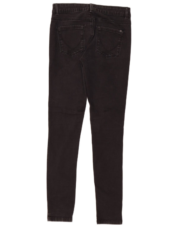 Blugi skinny elastici Oasis pentru femei UK 12 Medium W28 L31 Bumbac negru