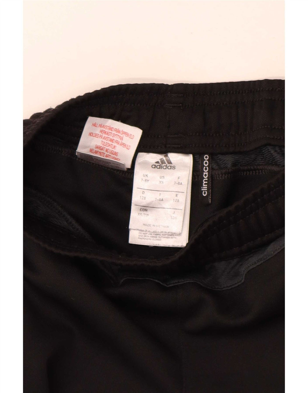 Pantaloni de trening Adidas Climacool pentru baieti 7-8 ani poliester negru