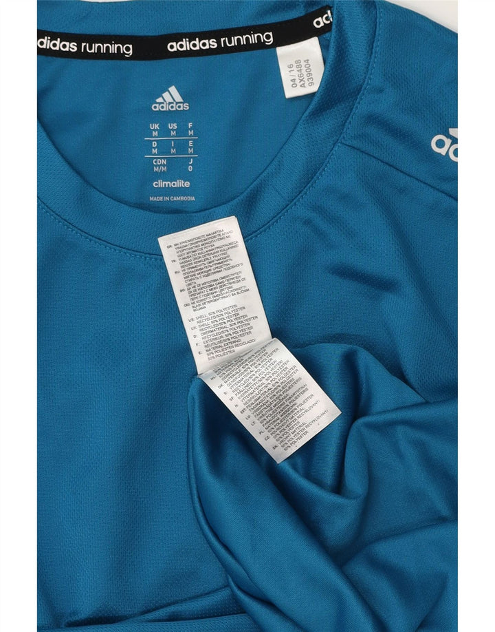 ADIDAS Climalite Top cu mânecă lungă pentru bărbați, poliester albastru mediu