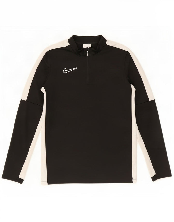 Trening pentru băieți Dri Fit Pullover Top 12-13 ani mare negru