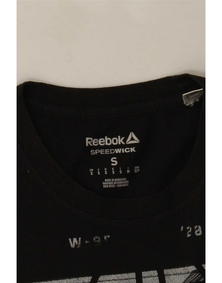 Tricou grafic Reebok pentru bărbați Top mic negru