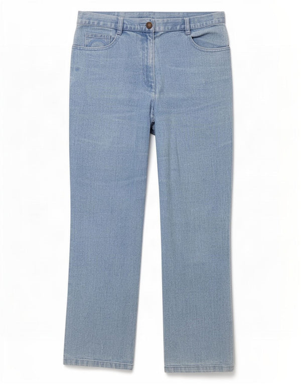 Blugi drepti pentru femei Marks & Spencer, cu ajustare clasică, UK 12 Medium W32 L28 Albastru