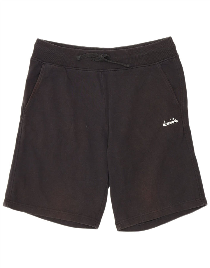 Pantaloni scurți sport Diadora pentru bărbați, mari, negru, bumbac