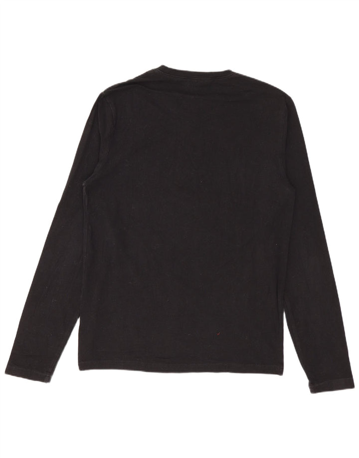 Calvin Klein Jeans Top grafic pentru femei cu mânecă lungă UK 12 Medium Black