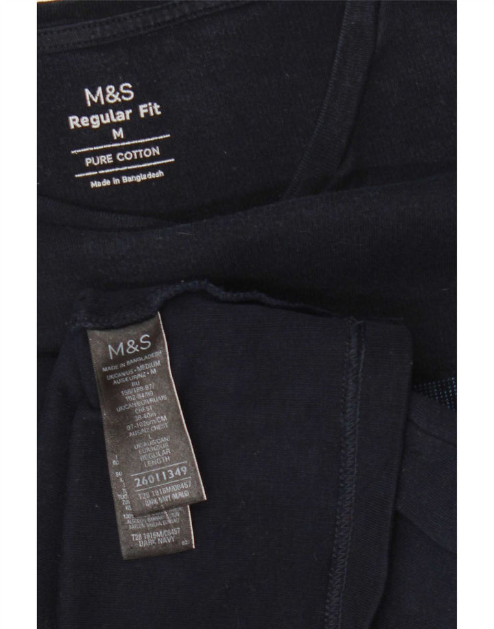 Tricou pentru femei Marks & Spencer Top UK 14 Medium Bleumarin cu dungi