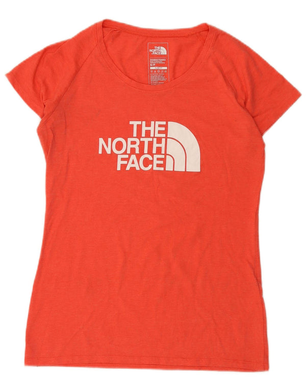 Tricou grafic The North Face pentru femei Slim Fit Top UK 10 Small Red Bumbac
