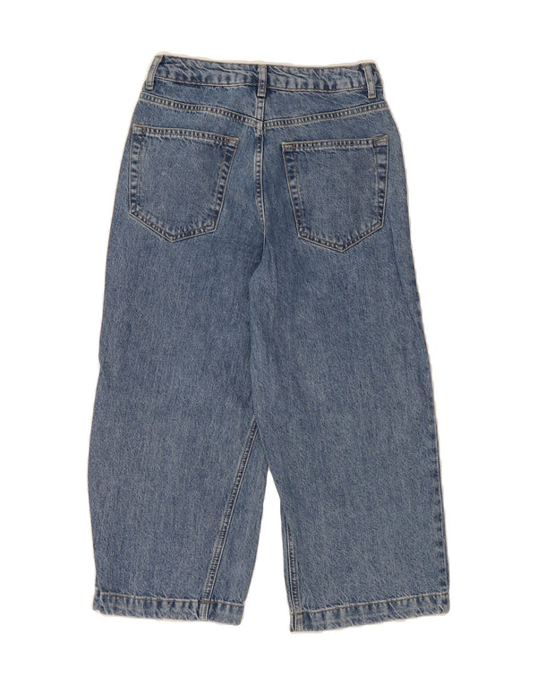 TOPSHOP Womens High Rise Loose Fit Capri Jeans W28 L21 Blue Polyester