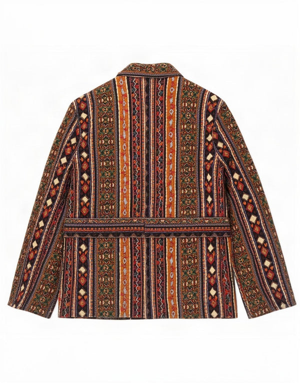 Blazer pentru femei Zara UK 10, mic, multicolor, din bumbac etnic