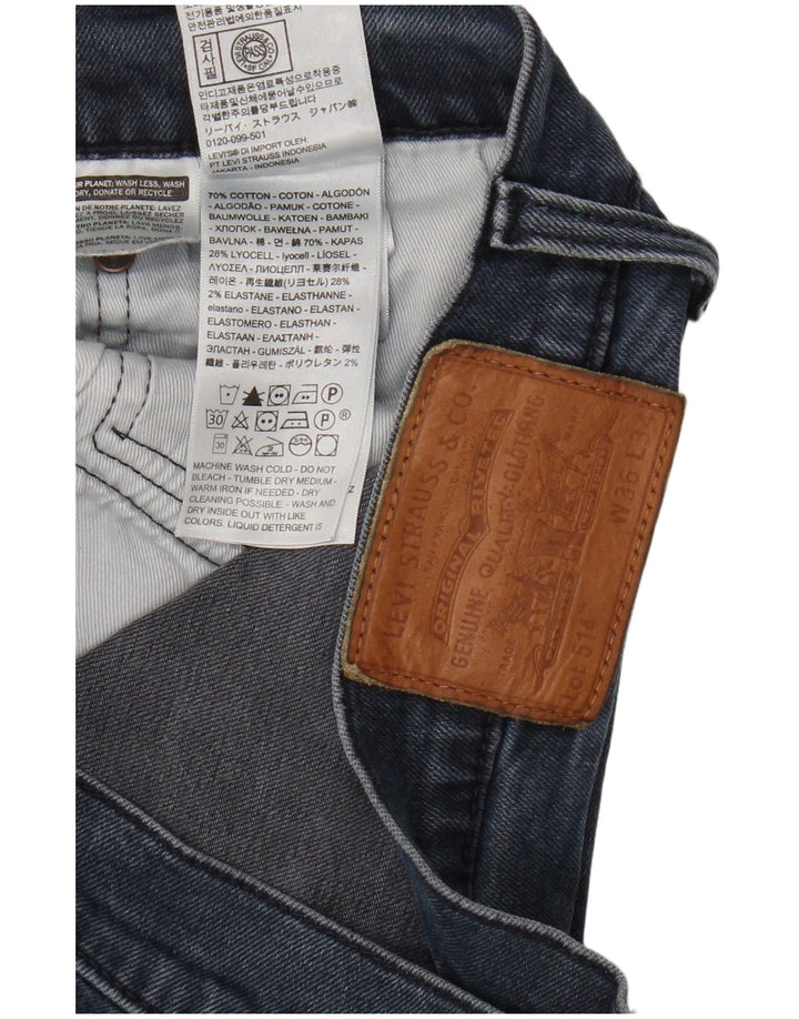 Blugi drepti pentru bărbați Levi's 514 W36 L34 Bumbac bleumarin