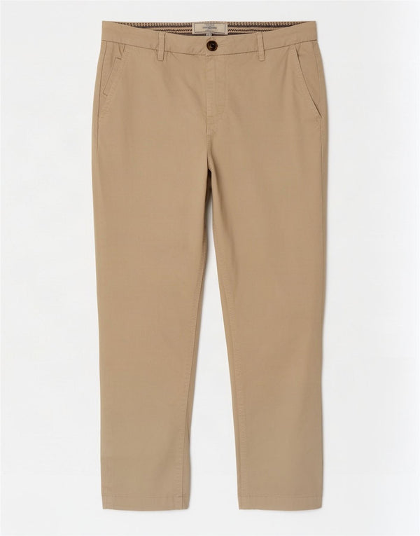Fat Face Pantaloni Chino Crop Femei UK 8 Small W28 L23 Bej Bumbac