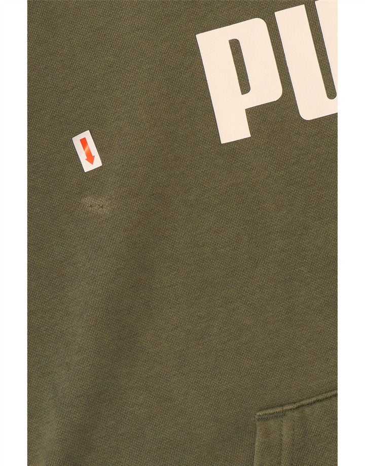 Pulover pentru bărbați Puma Graphic Hoodie, bumbac mediu kaki