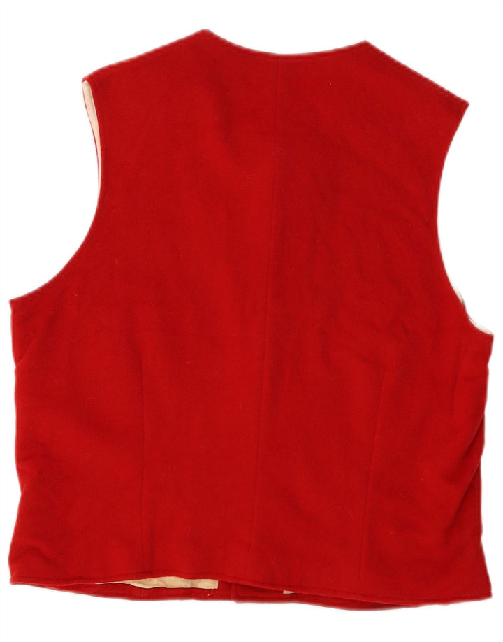 Vestă vintage pentru femei UK 14 Medium Red