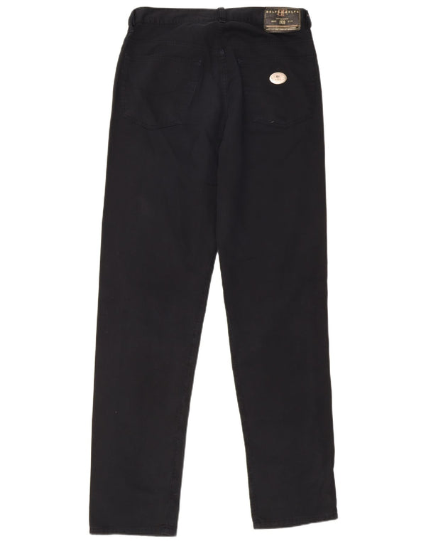 Belfe & Belfe Pantaloni casual drepti pentru bărbați W33 L33 bumbac negru