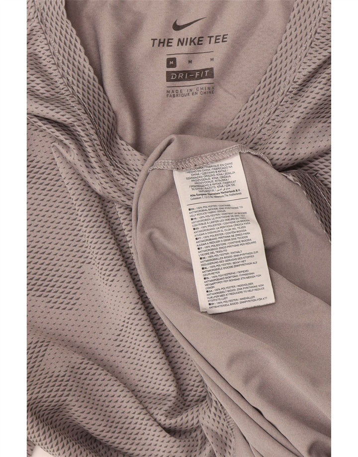 Tricou Nike pentru bărbați Dri Fit Top Medium Gri din poliester camuflaj