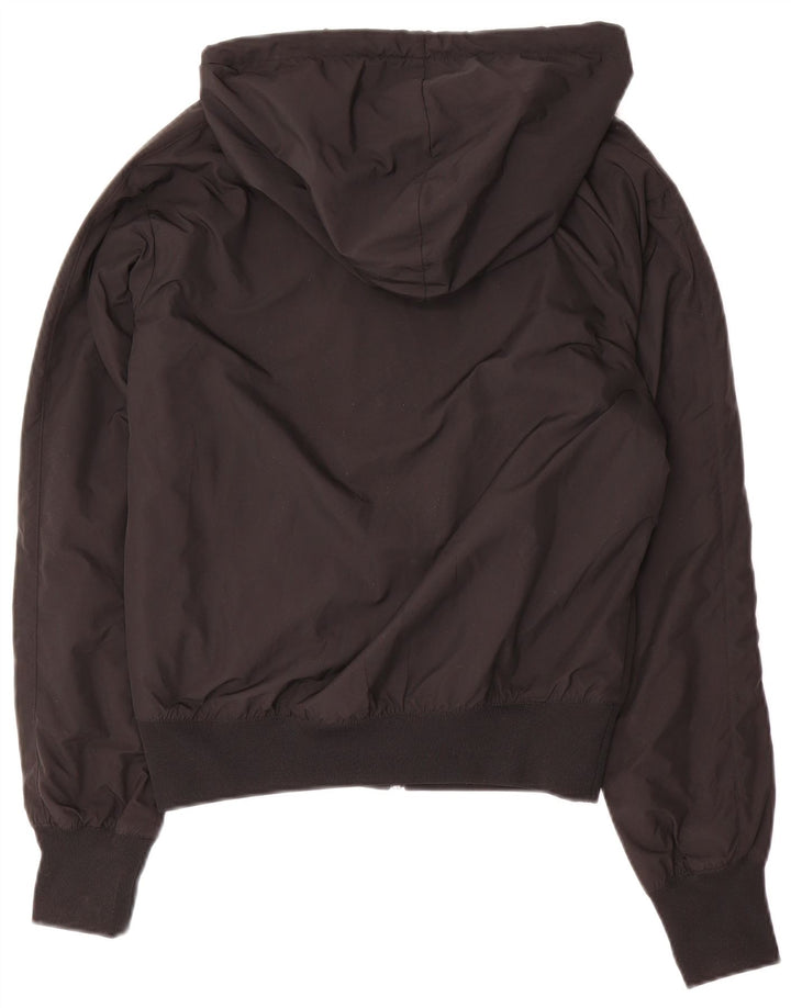 Jachetă bomber cu glugă NIKE pentru femei UK 14 Poliester mediu negru