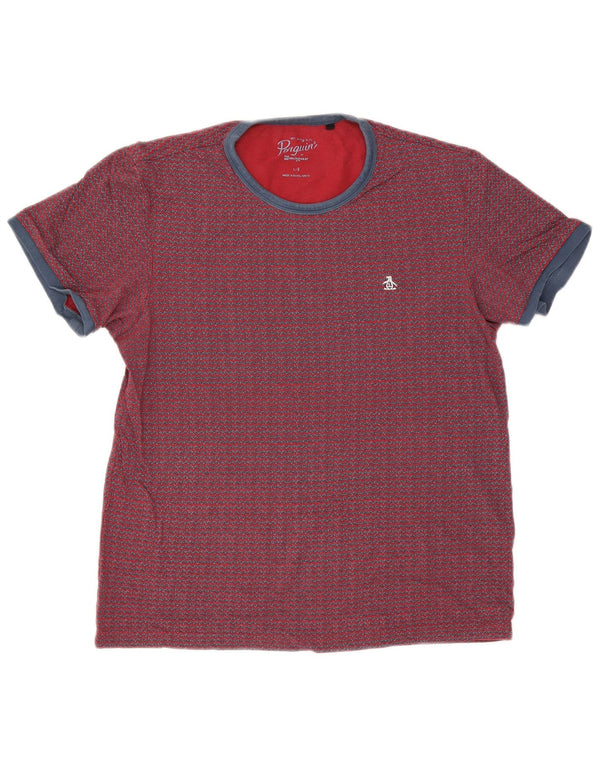 Tricou pentru bărbați Penguin Top Large Red Chevron