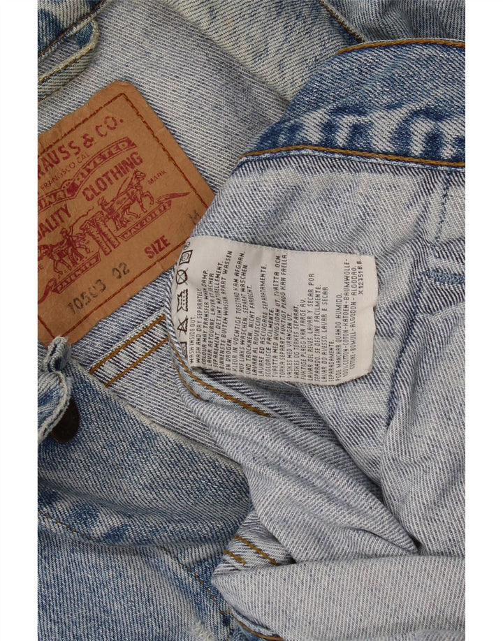 Jachetă de blugi pentru bărbați Levi's UK 38, bumbac albastru mediu
