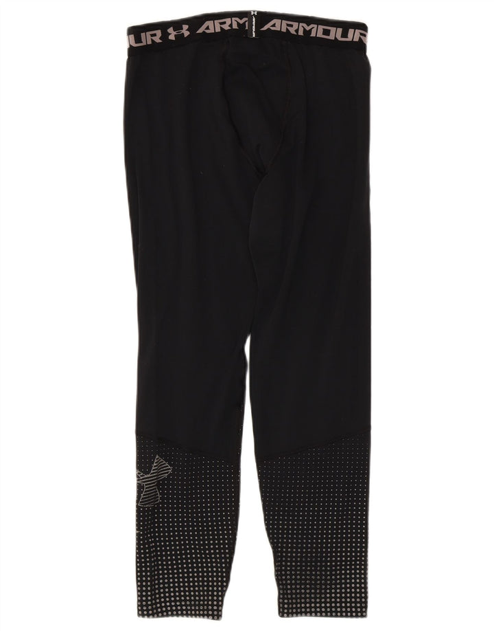 Cold Gear Graphic Leggings pentru băieți Under Armour 13-14 ani XL poliester negru