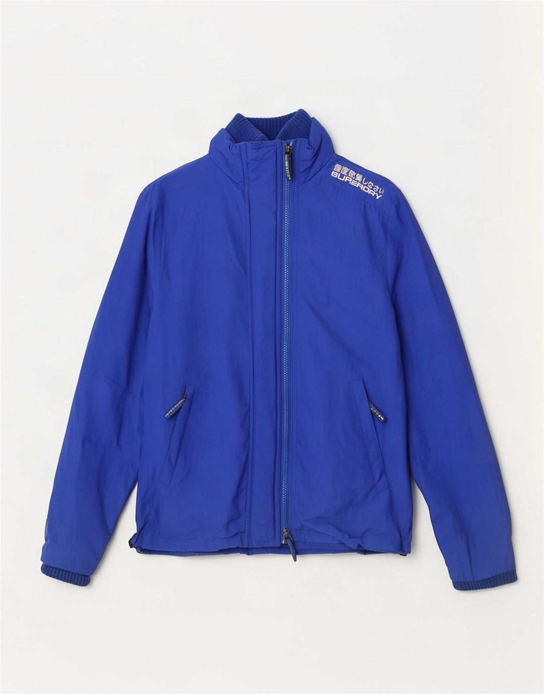Jachetă de ploaie Superdry pentru femei UK 12 Medium Blue Nylon