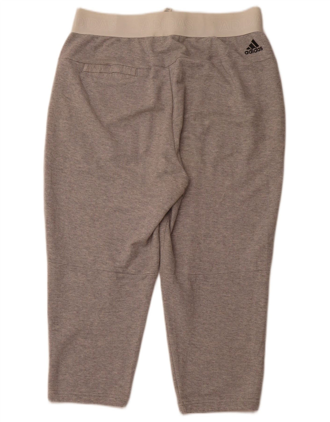 Pantaloni de trening grafic ADIDAS pentru femei UK 12/14 Medium Gri Chevron