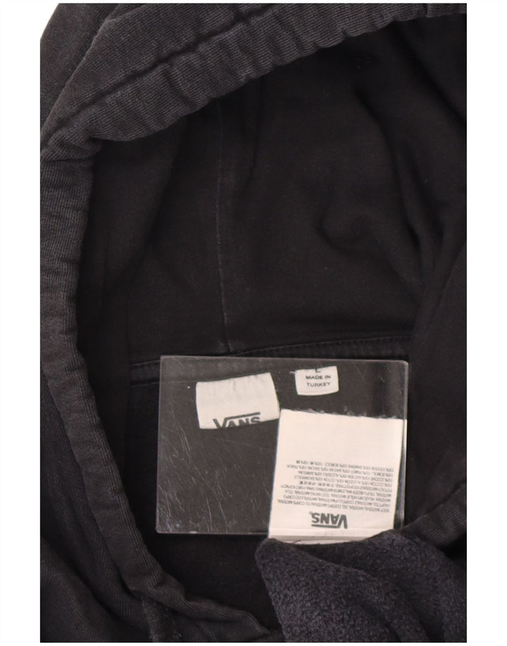 VANS Pulover supradimensionat cu glugă cu grafic pentru femei UK 16 mare bumbac bleumarin