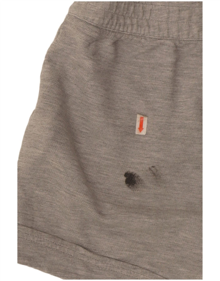 Pantaloni scurți sport Adidas pentru femei UK 12 Medium Gri Bumbac
