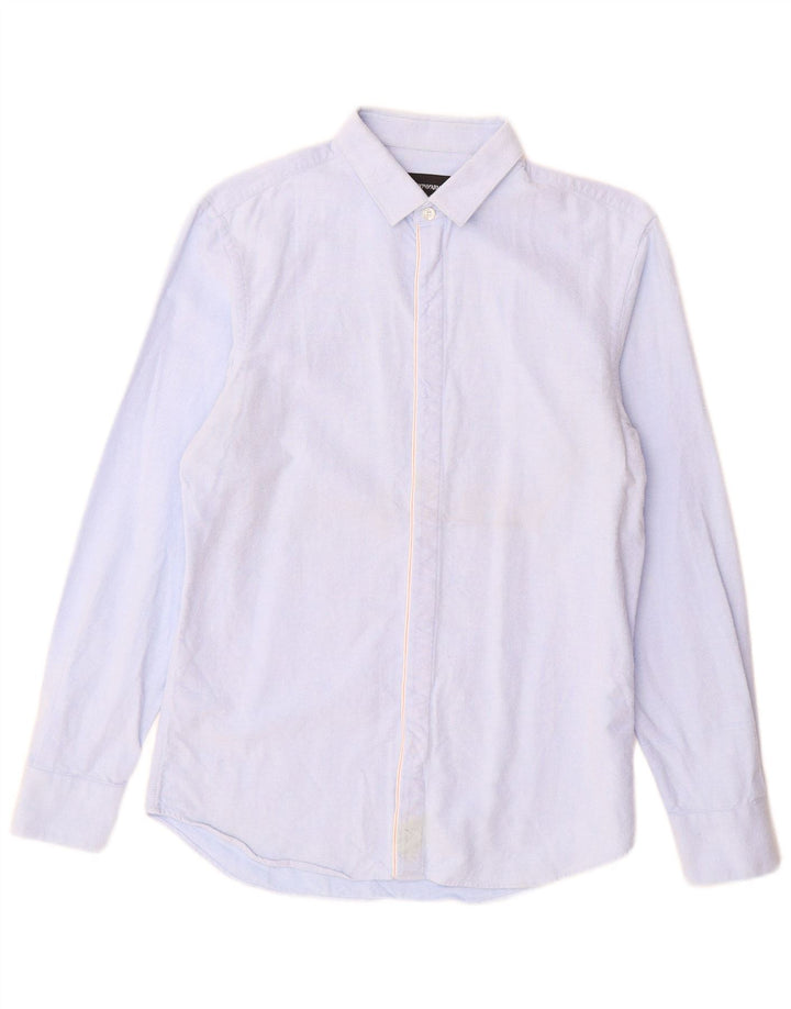 EMPORIO ARMANI Cămașă Bărbați Mărimea 39 15 1/2 Albastru Mediu