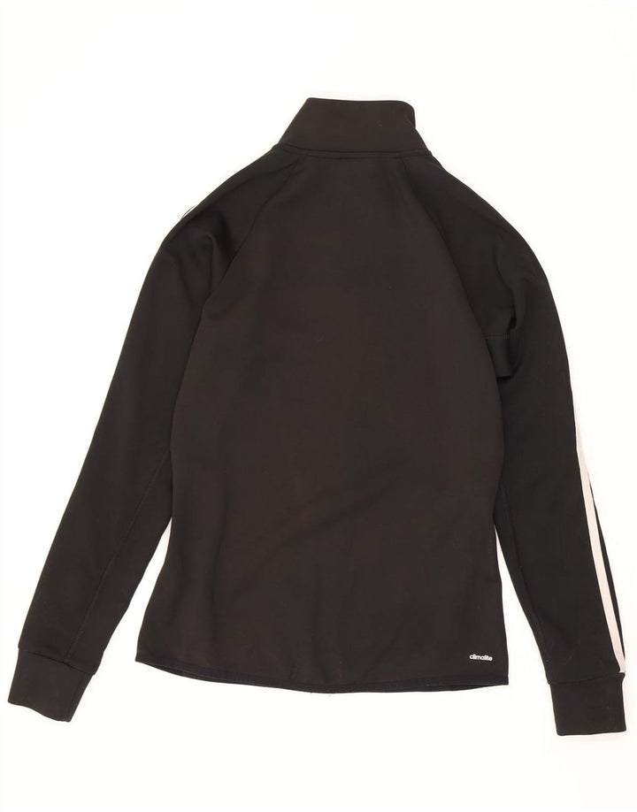 Jachetă de top pentru trening Climalite pentru femei Adidas UK 4/6 XS poliester negru